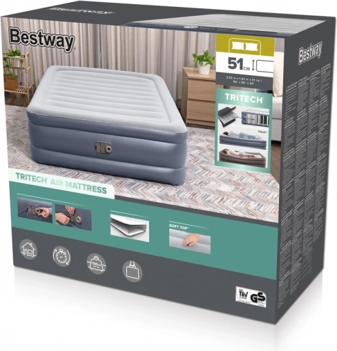 Aufblasbare Matratze Bestway 203 x 152 x 51 cm