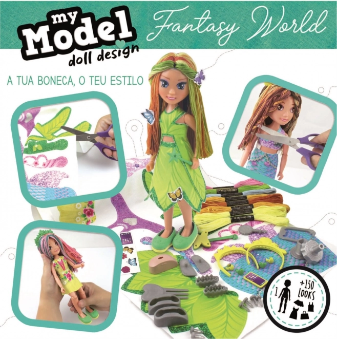 Educa Kreativ-Set My Model Doll Design: Welt der Fantasie