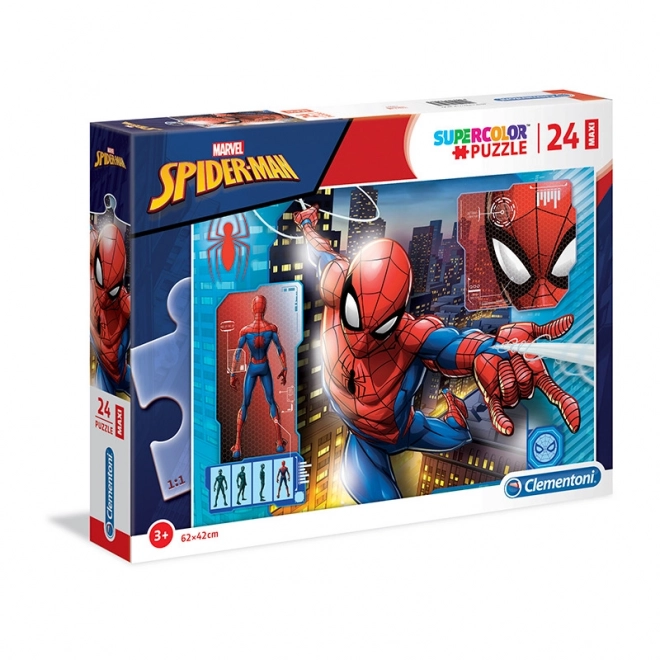 Puzzle 24 Teile Maxi Super Farbe - SPIDER-MAN