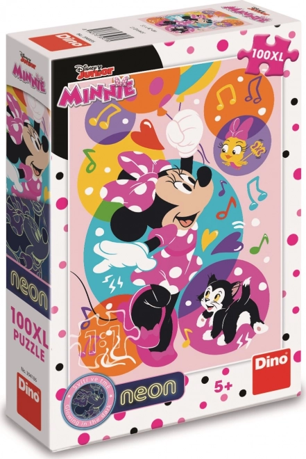 Leuchtendes Puzzle Minnie und Ballons XL 100 Teile