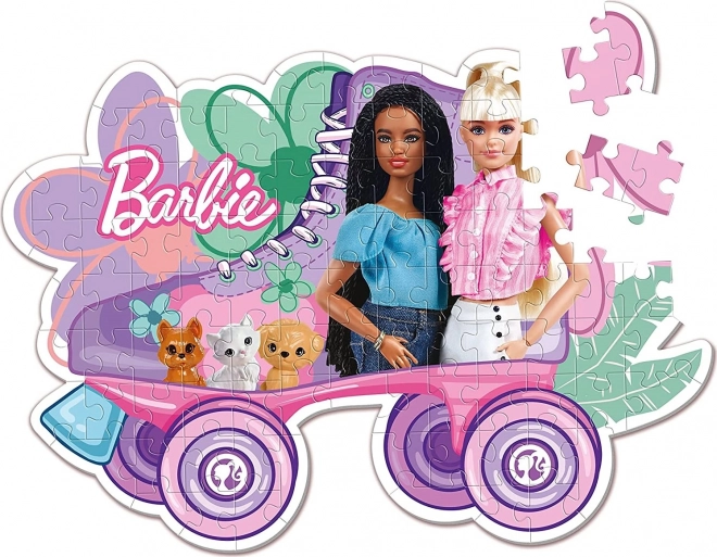 Clementoni Puzzle Umrisse Barbie: Rollschuhlaufen 104 Teile