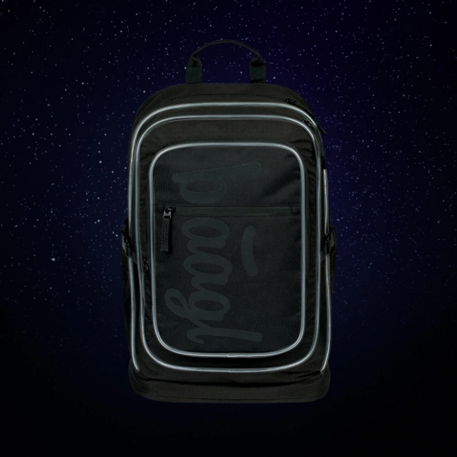 Schulset BAAGL: Rucksack, Federmäppchen und Beutel Cubic Uni schwarz