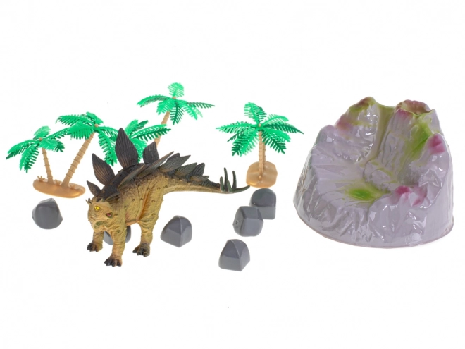 Dinosaurier Spielset mit Figuren, Matte und Zubehör