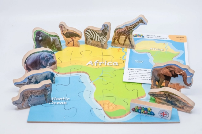 Afrika und seine Tiere - Holzpuzzle von Just Jigsaws