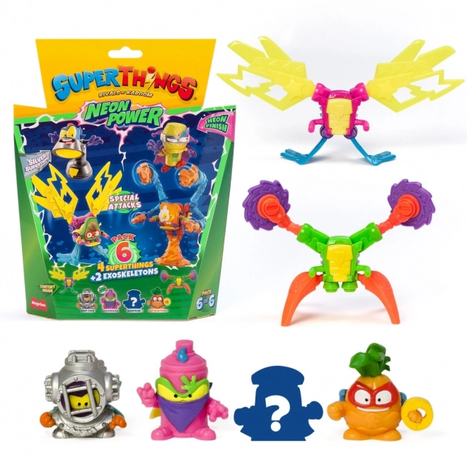 SuperThings NeonPower Exoskelett Figuren Set