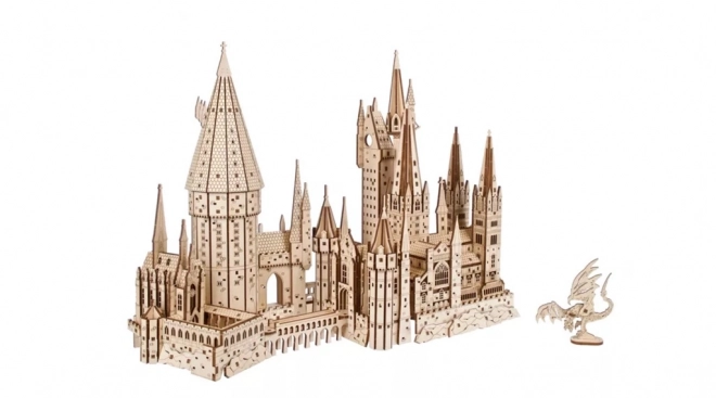 Ugears 3D Holzmechanik-Puzzle Schloss Hogwarts, Harry Potter