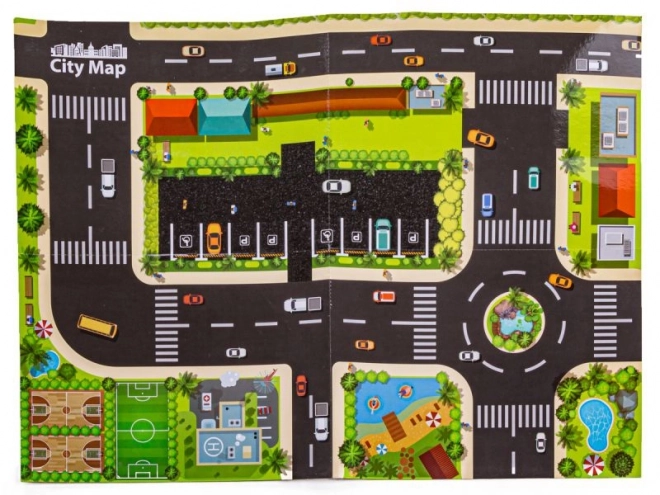 Woopie Parkgarage mit Interaktivem Lenkrad und 4 Autos