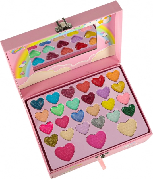 Kinderschminkset Einhorn für Make-up und Nägel