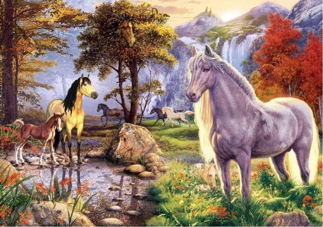 Puzzle Verborgene Pferde 1000 Teile