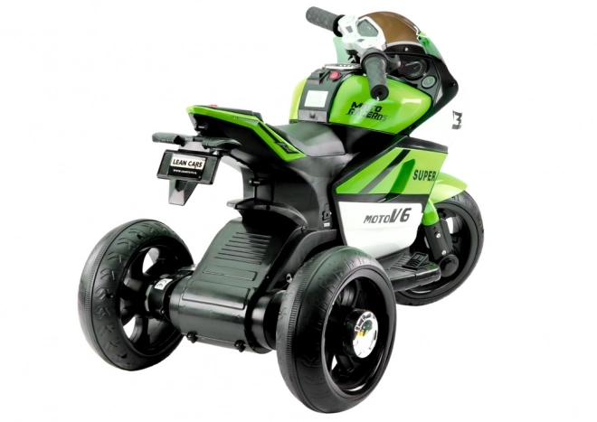 Grünes Elektromotorrad für Kinder