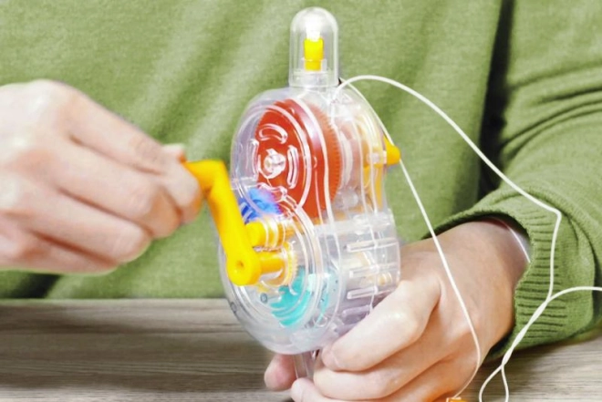 Handgenerator mit Kurbel