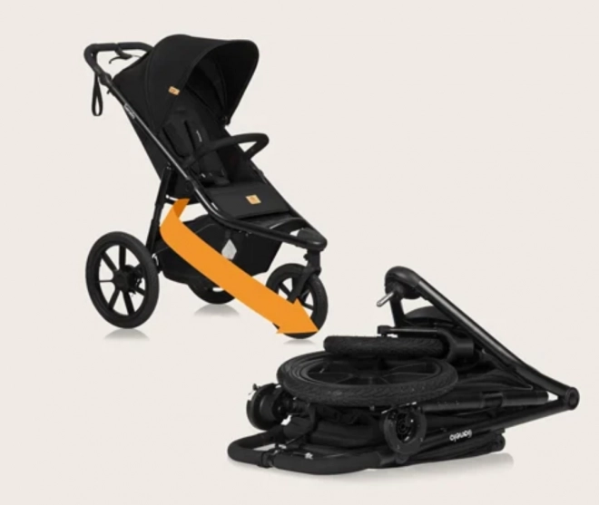 Sportkinderwagen Lionelo Azura Schwarzer Onyx