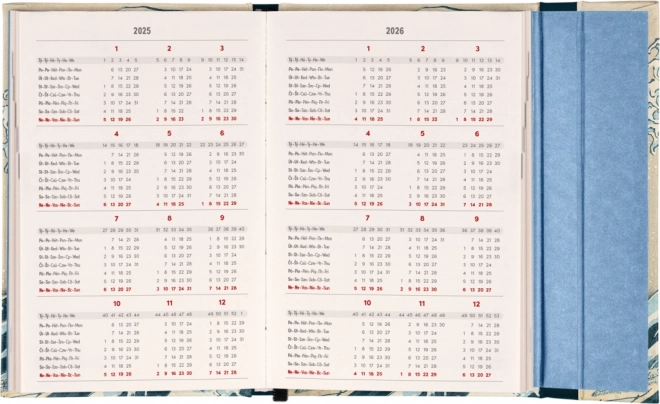 Magnetischer Wochenplaner Katsushika Hokusai 2025