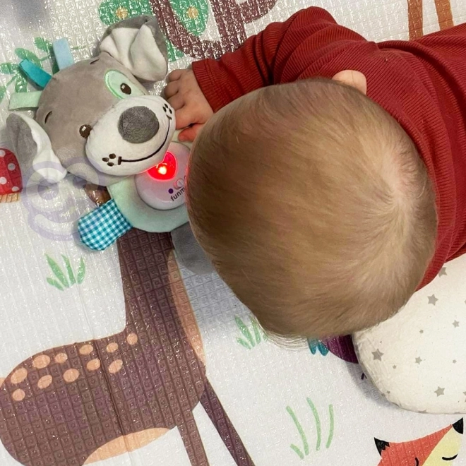 Interaktiver Baby-Kuschelhund Schlafmusik Pluschtier