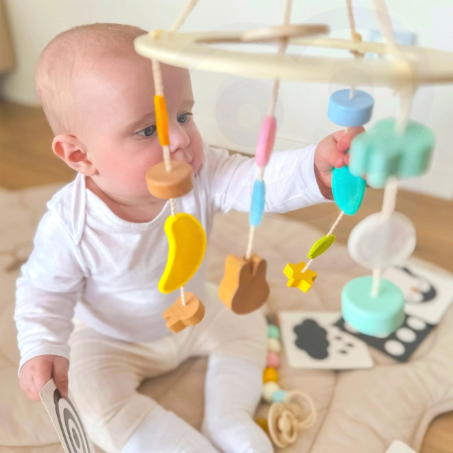 Pastellfarbenes Baby-Set für Neugeborene - Erstes Spielzeug von 0-6 Monate