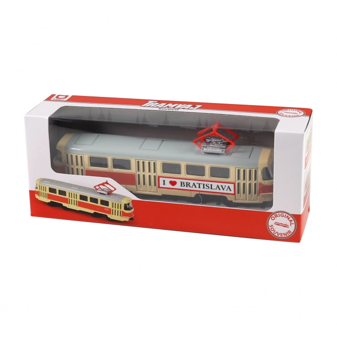 Klassische Metall Straßenbahn Bratislava