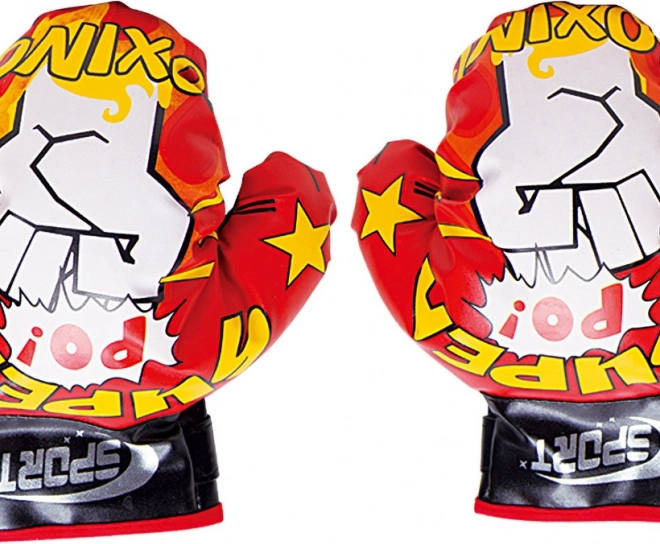 Boxhandschuhe Rot-Weiß