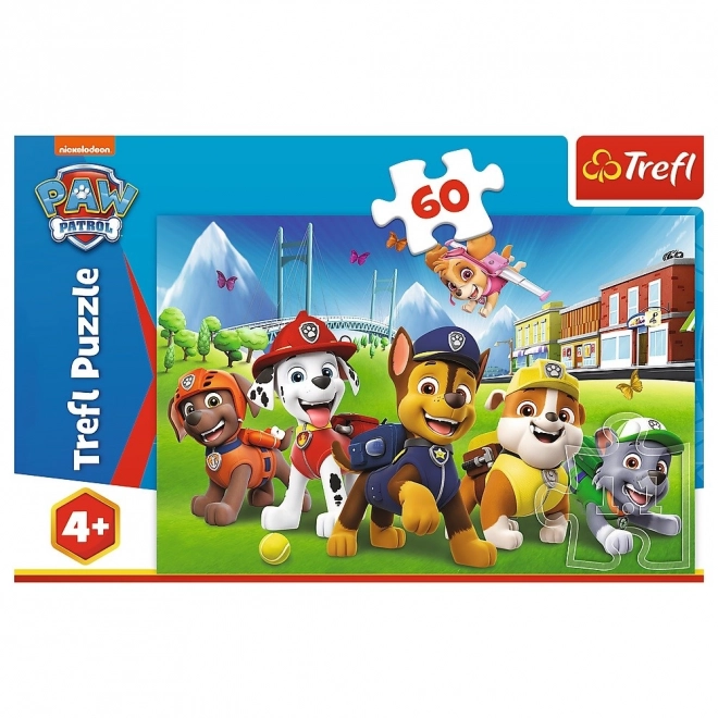 Puzzle mit 60 Teilen - Auf der Lichtung Paw Patrol