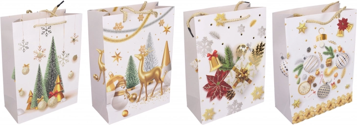 Geschenktasche S 18 × 24 × 8,5 cm – Weihnachtsmotive
