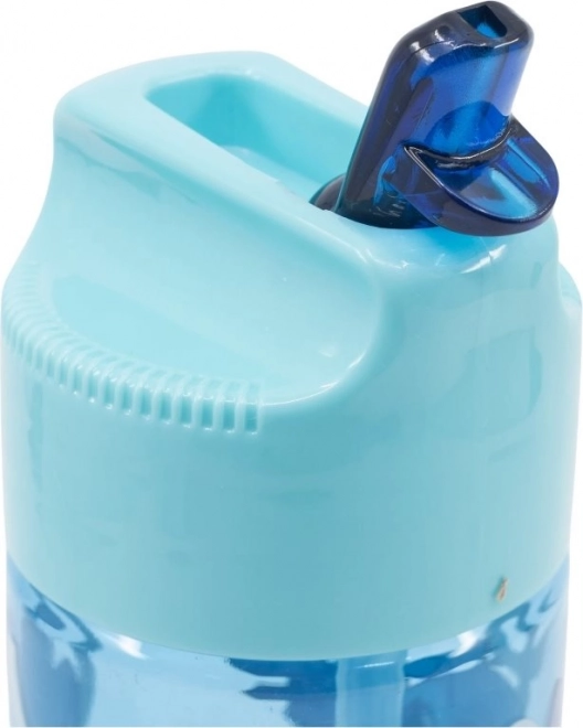 Trinkflasche für Kinder mit Strohhalm 430 ml Stitch Palms Blau