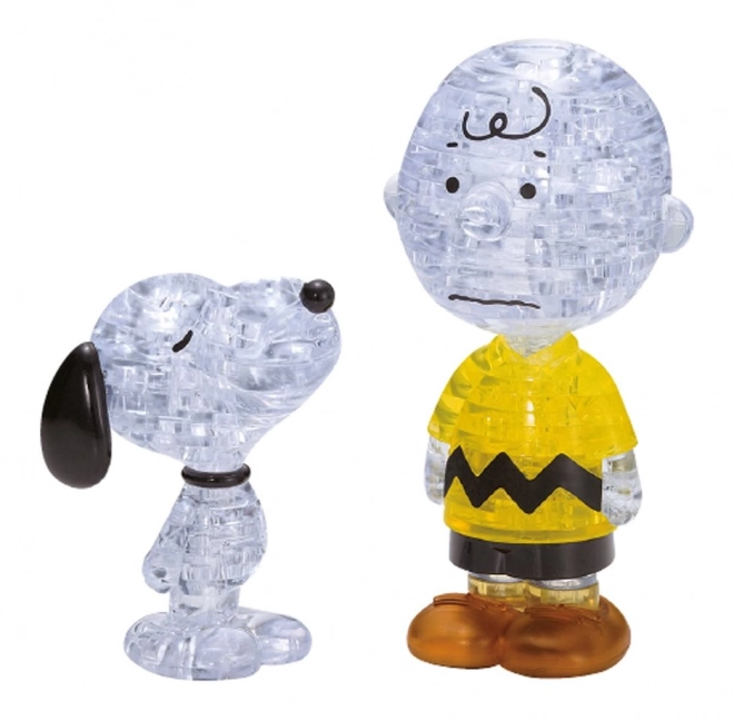 3D-Kristallpuzzle Snoopy und Charlie Brown
