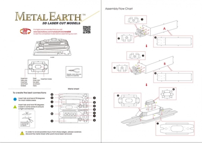 3D-Puzzle Trajekt von Metal Earth