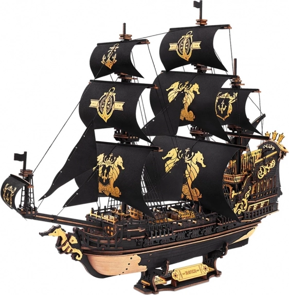 3D mechanisches Segelschiff Seepferdchen