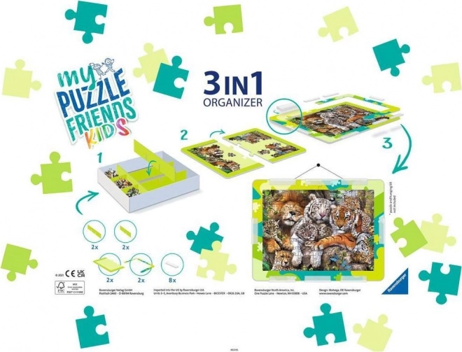 Ravensburger My Puzzle Friends Kinder 3-in-1 Set Grün
