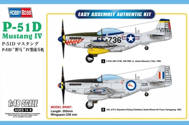 Plastikmodell P-51D Mustang IV Fighter