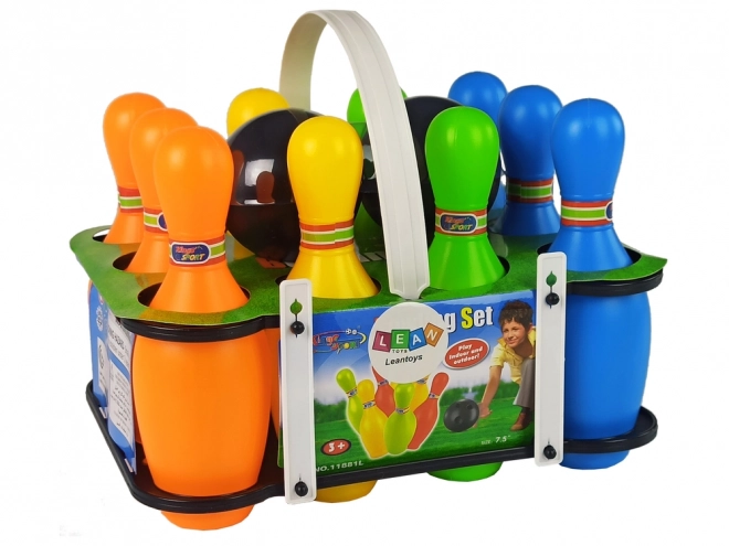 Farbiger Kinder-Bowling-Set