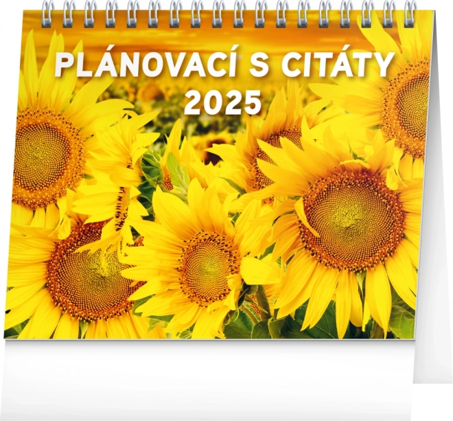 Notique Tischkalender Sonnenblumen mit Zitaten 2025