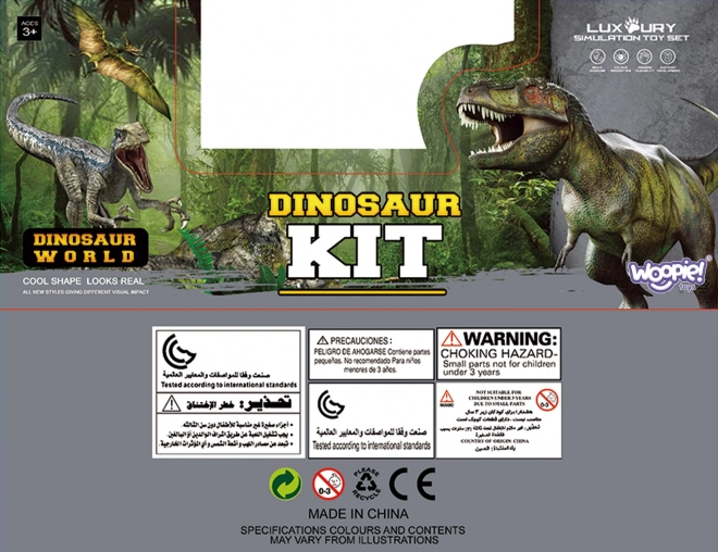 Dinosaurier-Figurenset mit Spielmatte und Tragekoffer