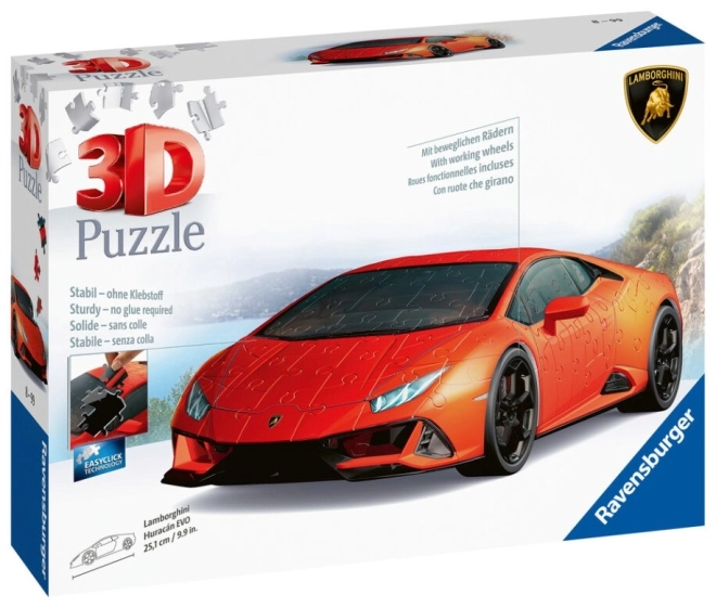 Lamborghini Huracán Evo 3D Puzzle - Grün