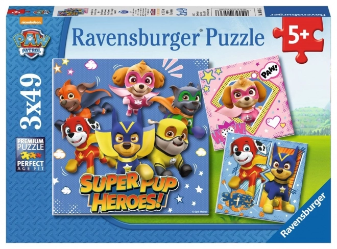 Puzzle Tlapková Patrouille Ravensburger 3x49 Teile