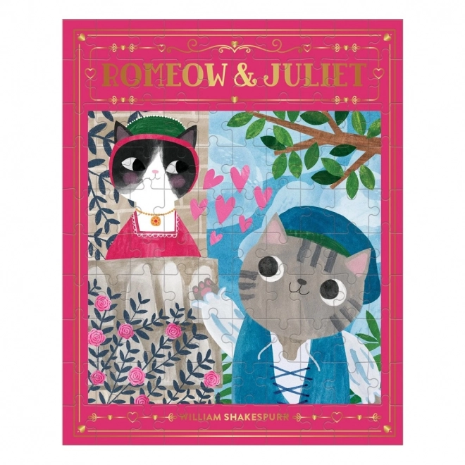 Puzzle Romeow & Juliet Bookish Cats 100 Teile