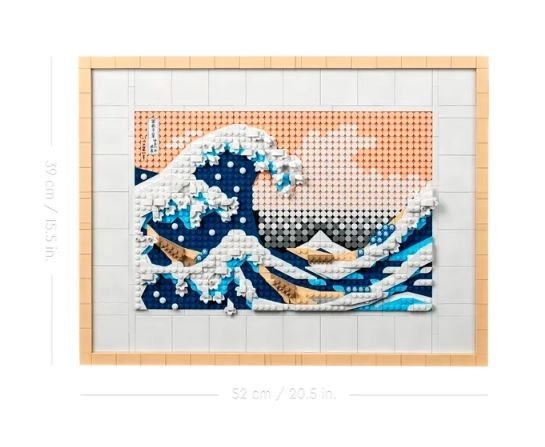 Hokusai Große Welle LEGO Kunstset