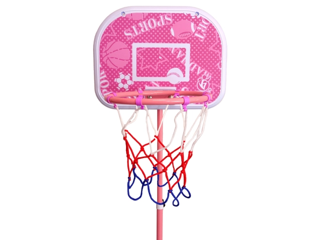 Rosa Basketballkorb