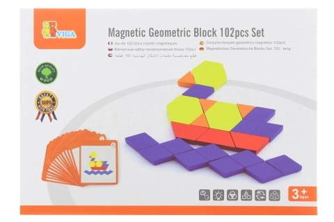 Magnetisches Mosaik - Geometrische Bausteine