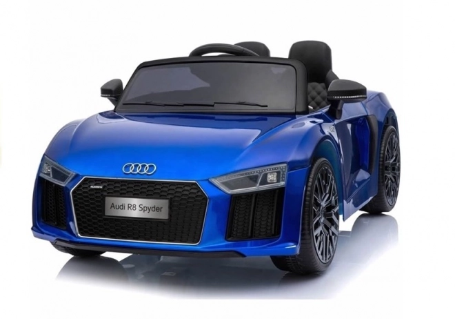 Audi R8 Spyder Kinder-Elektroauto Blau Lackiert