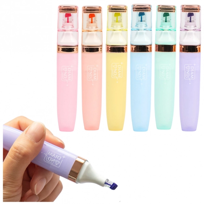 Pastellfarbener Textmarker-Set - 6 Stück