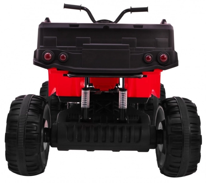 XL-ATV 4x4 Quad 2,4GHz auf Batterie für Kinder Rot + Fernbedienung + 4x4 Antrieb + Gepäckträger + kostenloser Start + EVA + LED Audio