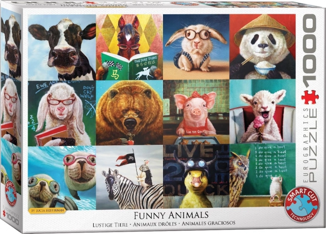 EUROGRAPHICS Puzzle Lustige Tiere 1000 Teile