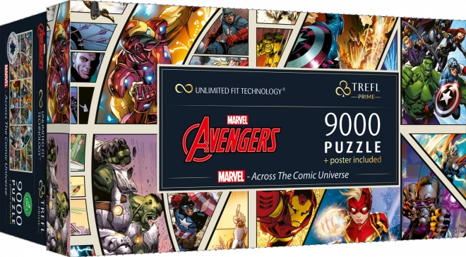 Puzzle MARVEL Avengers: Durch das Comic-Universum 9000-teilig