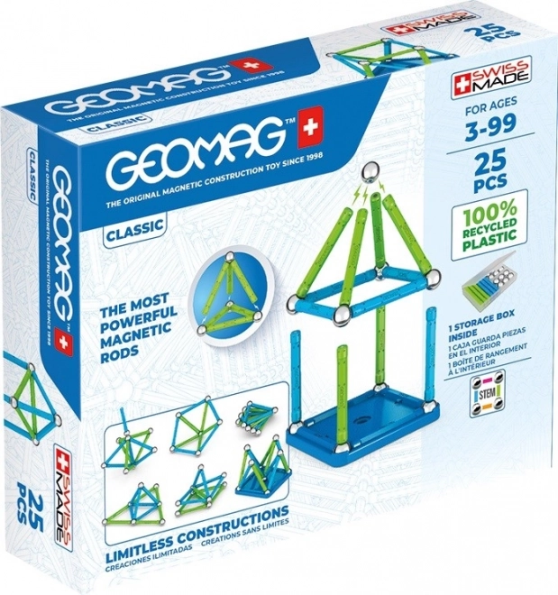 Geomag Classic umweltfreundliche Magnetbausteine 25 Teile