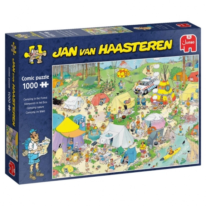 Puzzle Camping im Wald von JAN VAN HAASTEREN