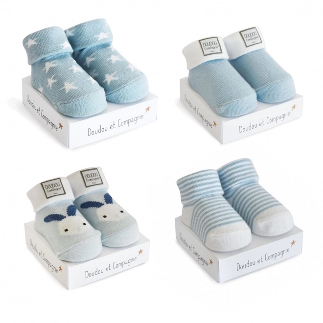 Doudou Geschenksatz - Baby Socken 0-6 Monate