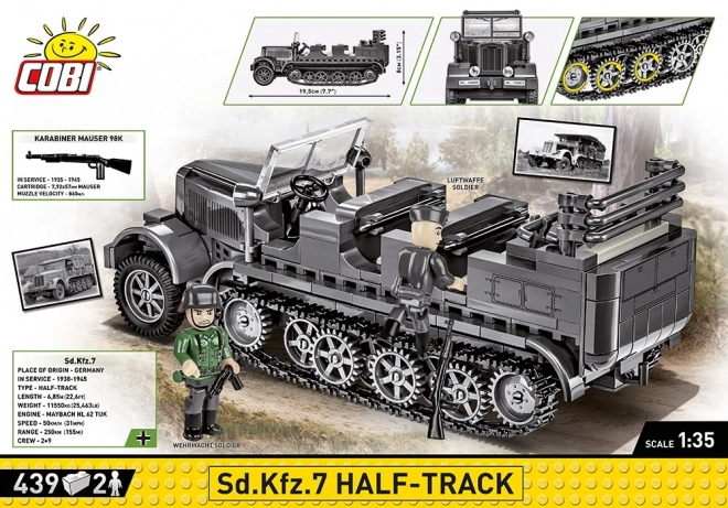 Zweiter Weltkrieg Sd.Kfz. 7 Halbkettenfahrzeug Modellbauset