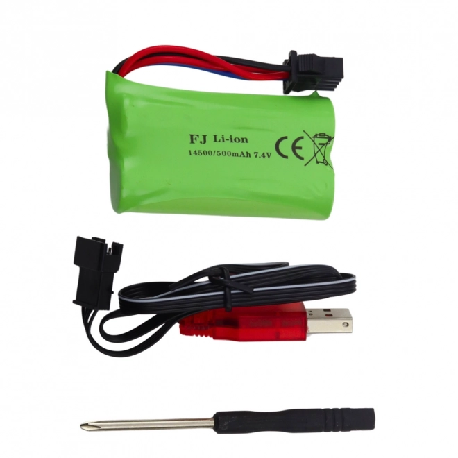 Elektrische automatische Wasserpistole grau-weiß 62 cm