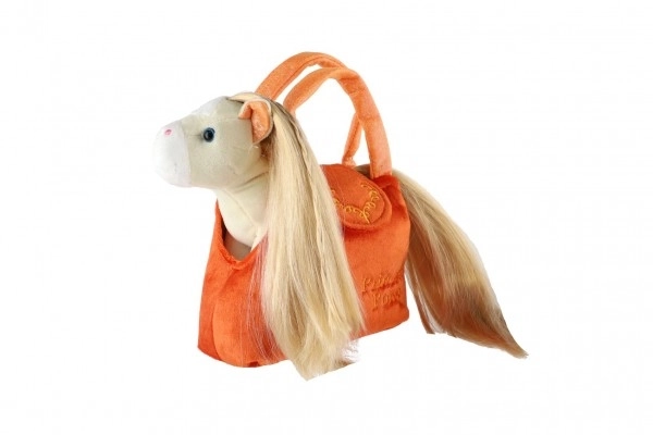 Einhorn in Handtasche Plüsch Orange