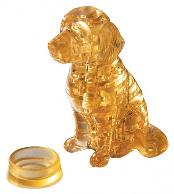 3D Kristallpuzzle Golden Retriever Welpe
